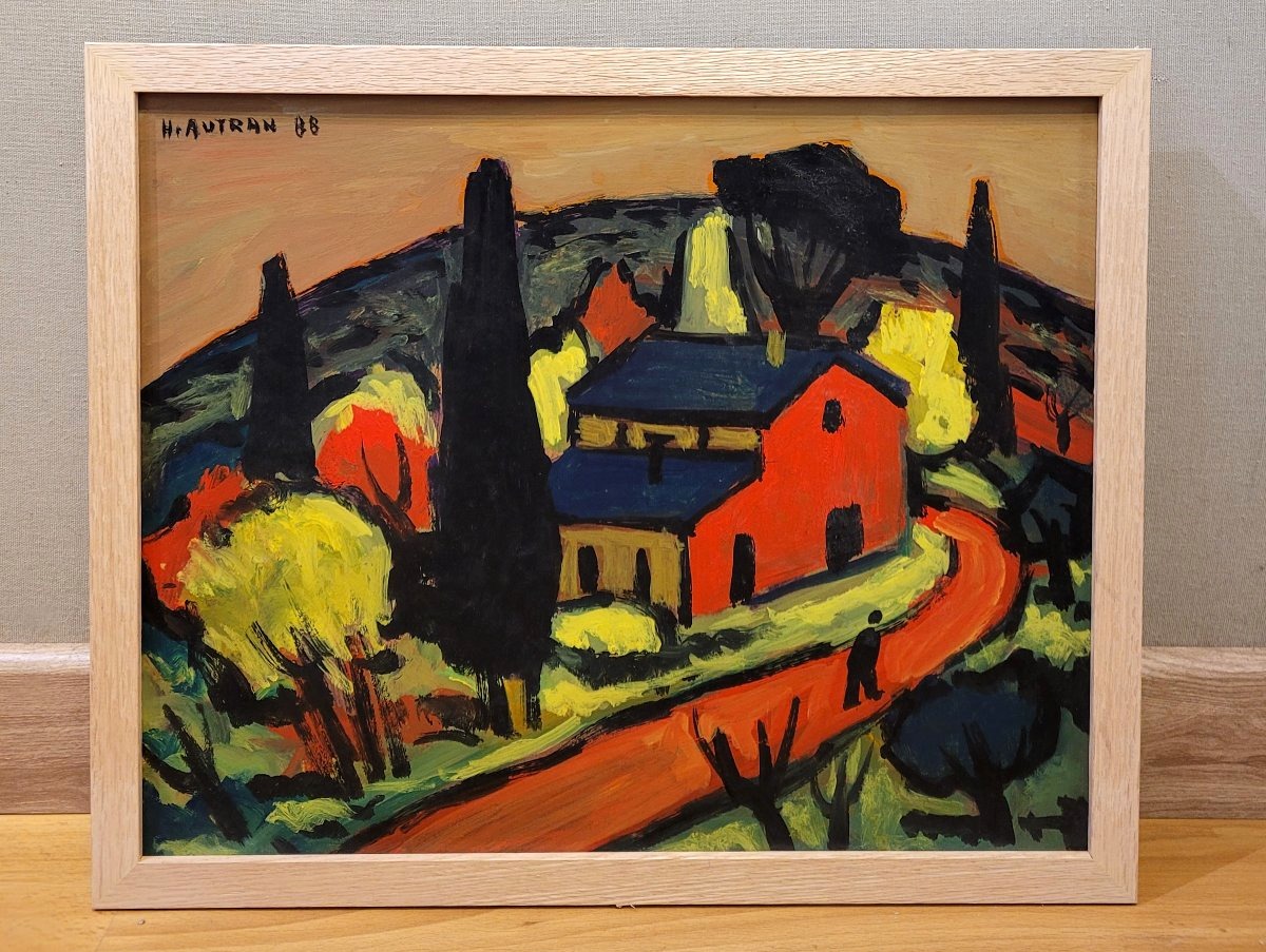 Henri Autran (1926-2007) The Solitary Walker-photo-2