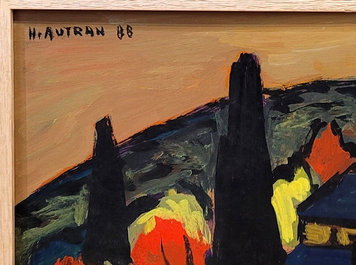 Henri Autran (1926-2007) The Solitary Walker-photo-3