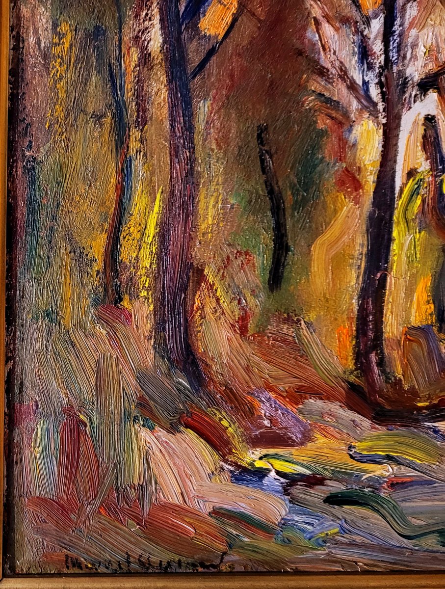 Marcel ARNAUD (1877-1956)   Chemin sous les arbres-photo-3