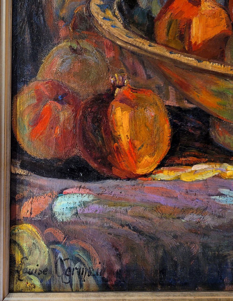 Louise Germain (1874-1939) La coupe de fruits-photo-4