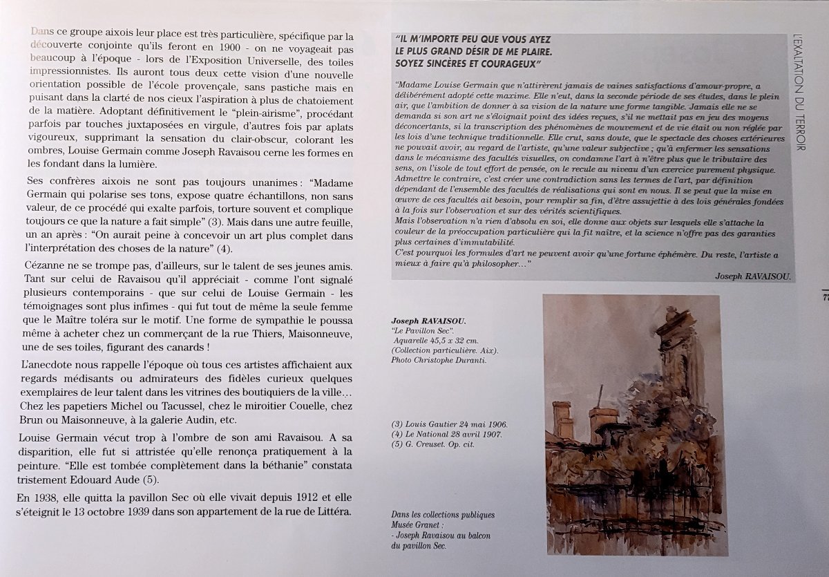 Louise Germain (1874-1939) La coupe de fruits-photo-3