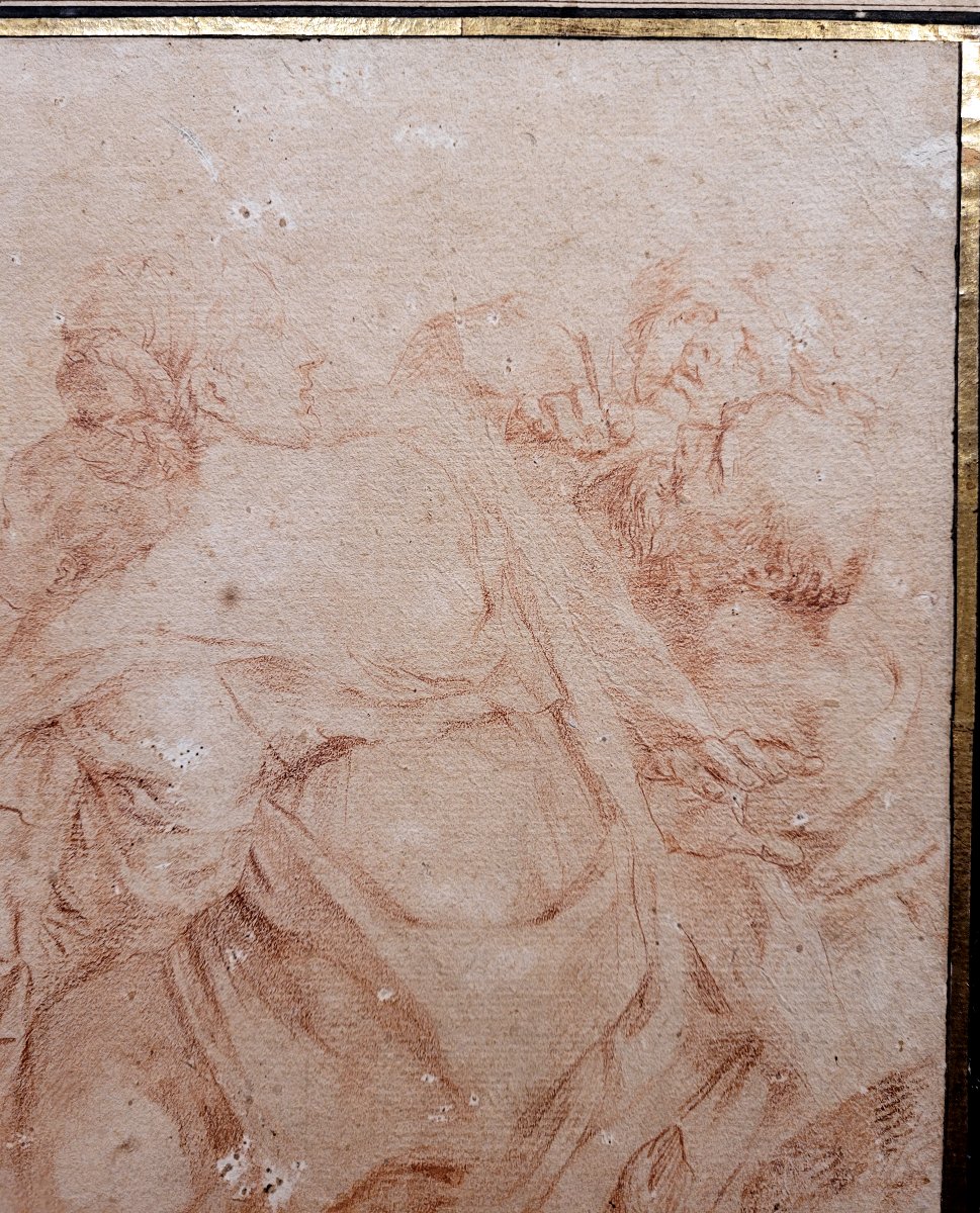 Italian School, 18th Century. Woman And Her Child.-photo-3