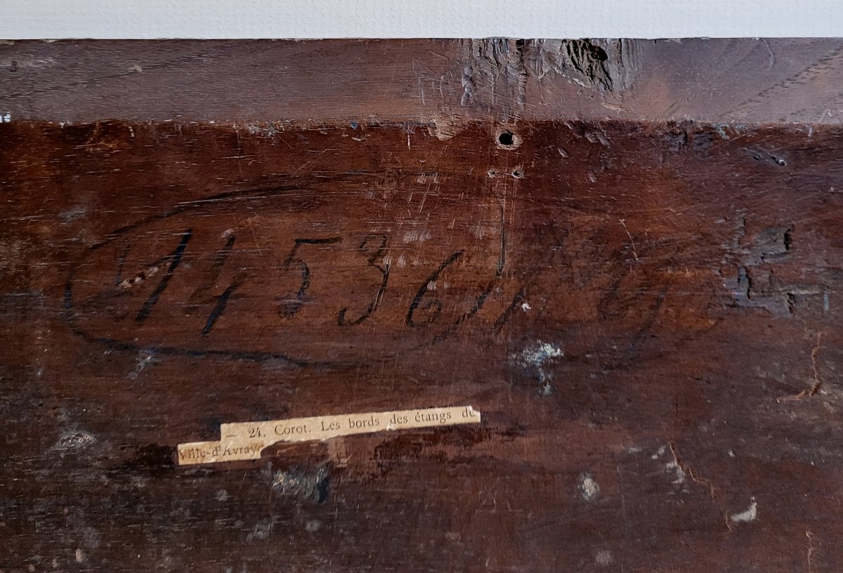 Attributed To Camille Corot (1796-1875) Landscape Sketch -photo-2