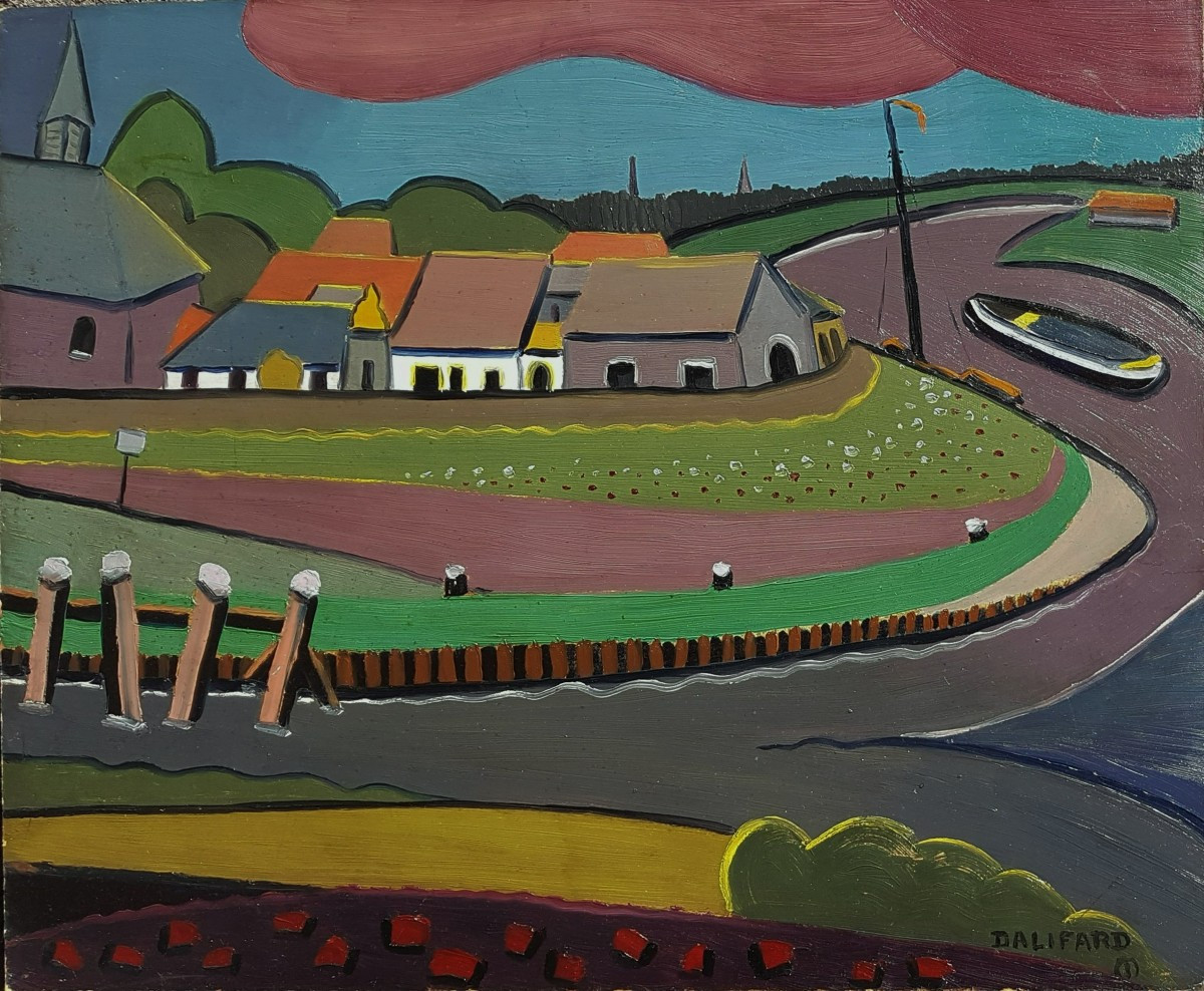 Raymond Dalifard (1901-1975) Canal In Holland