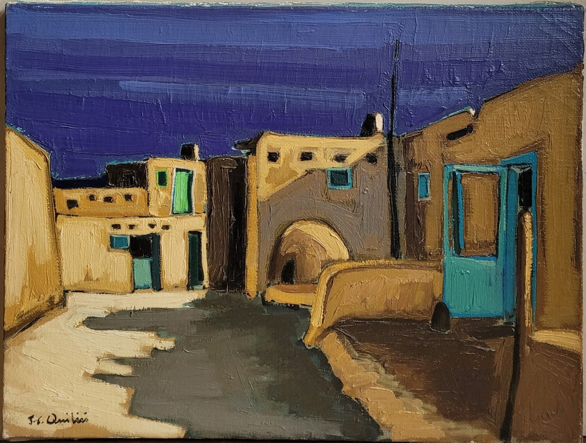 Jean-Claude QUILICI Taos Pueblo au Nouveau Mexique