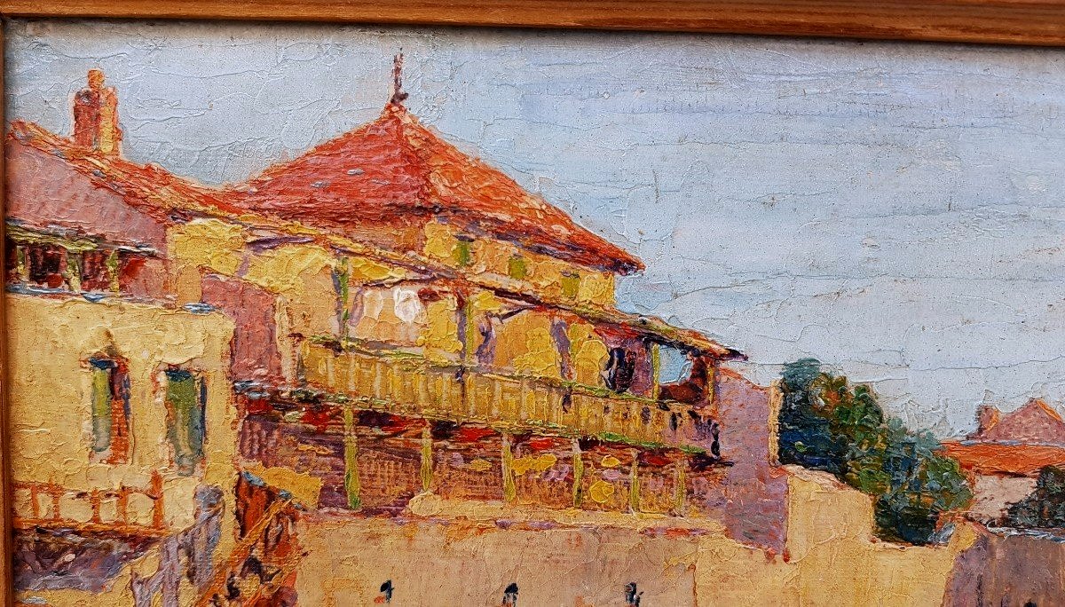 Jean-Baptiste DUFFAUD (1853-1927) Villa en bord de mer-photo-4