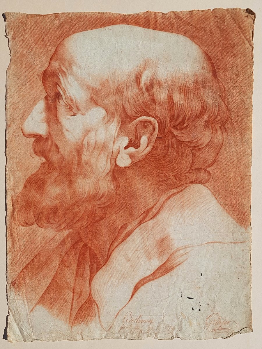  Portrait d'homme XVIIIe par Bellemin  -photo-2