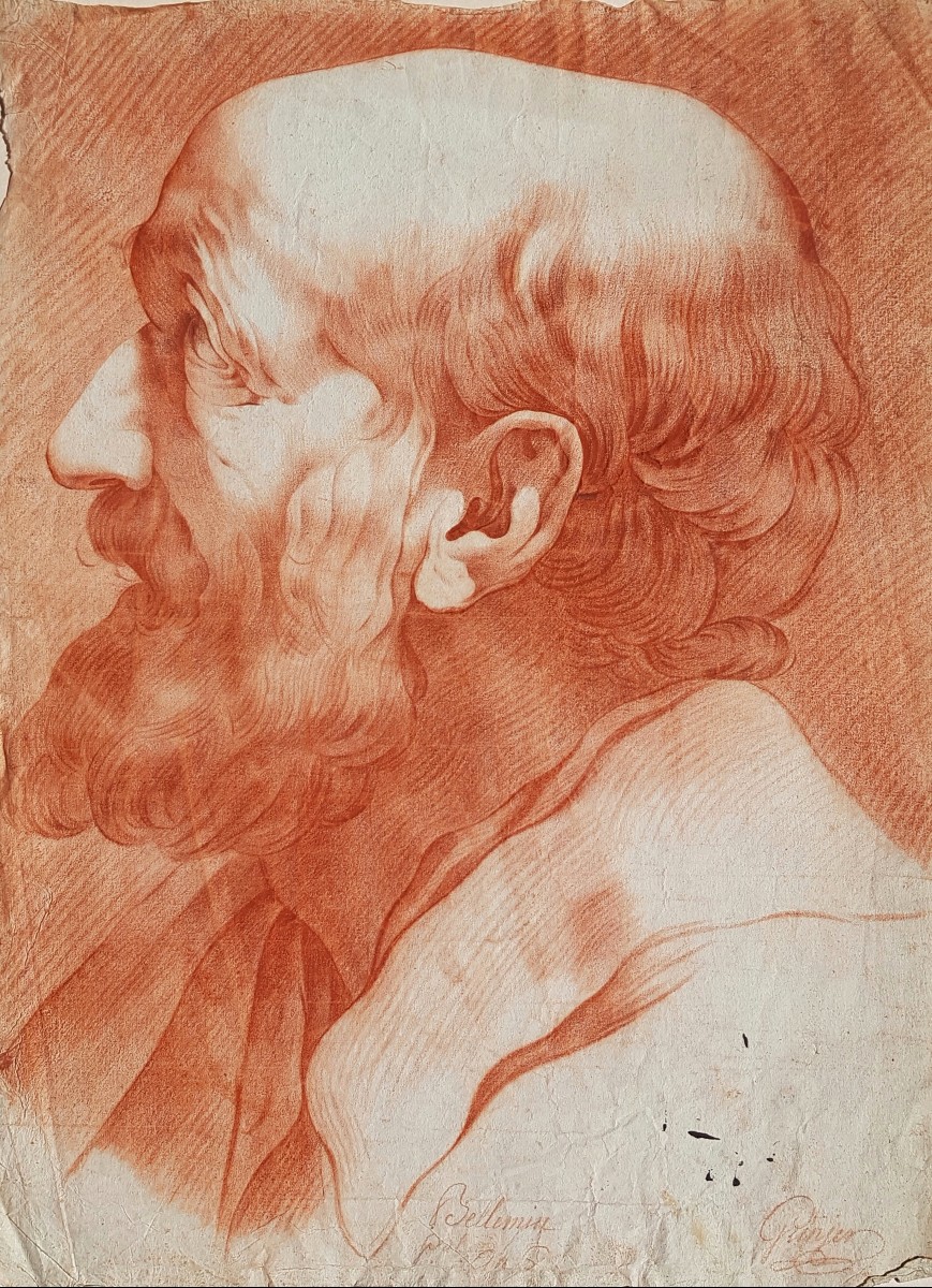 Portrait d'homme XVIIIe par Bellemin  
