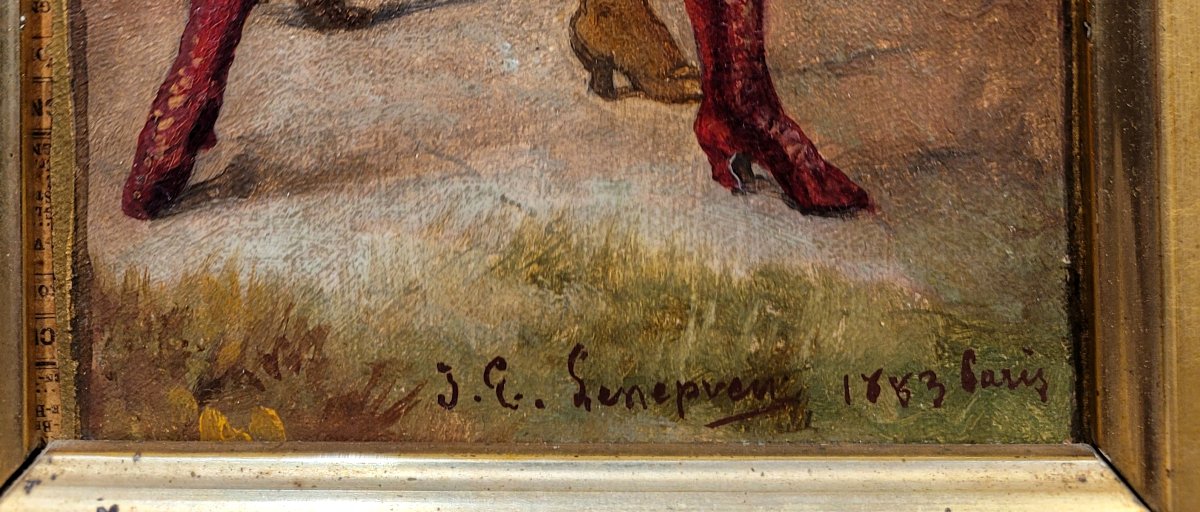 Jules-Eugène Lenepveu (1819-1898) Le tir aux pigeons-photo-3