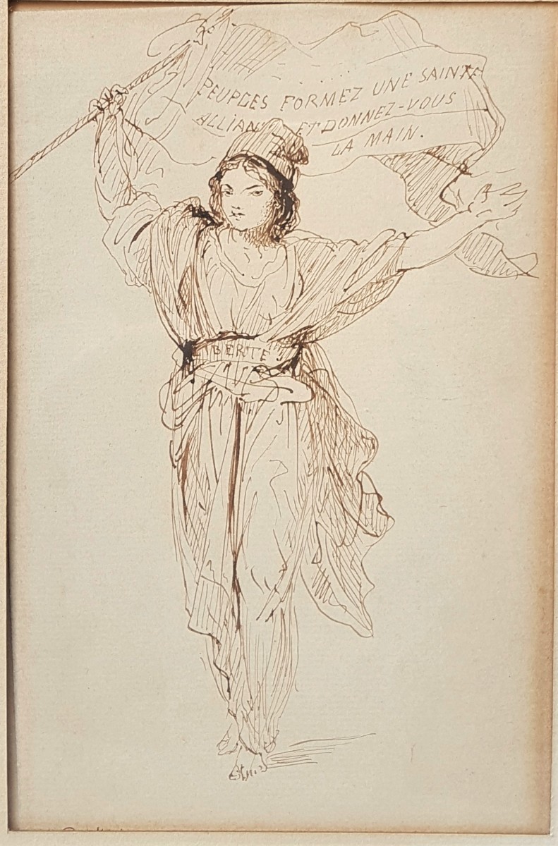 Jean-françois Portaels (1818-1895) Allegory Of Belgium