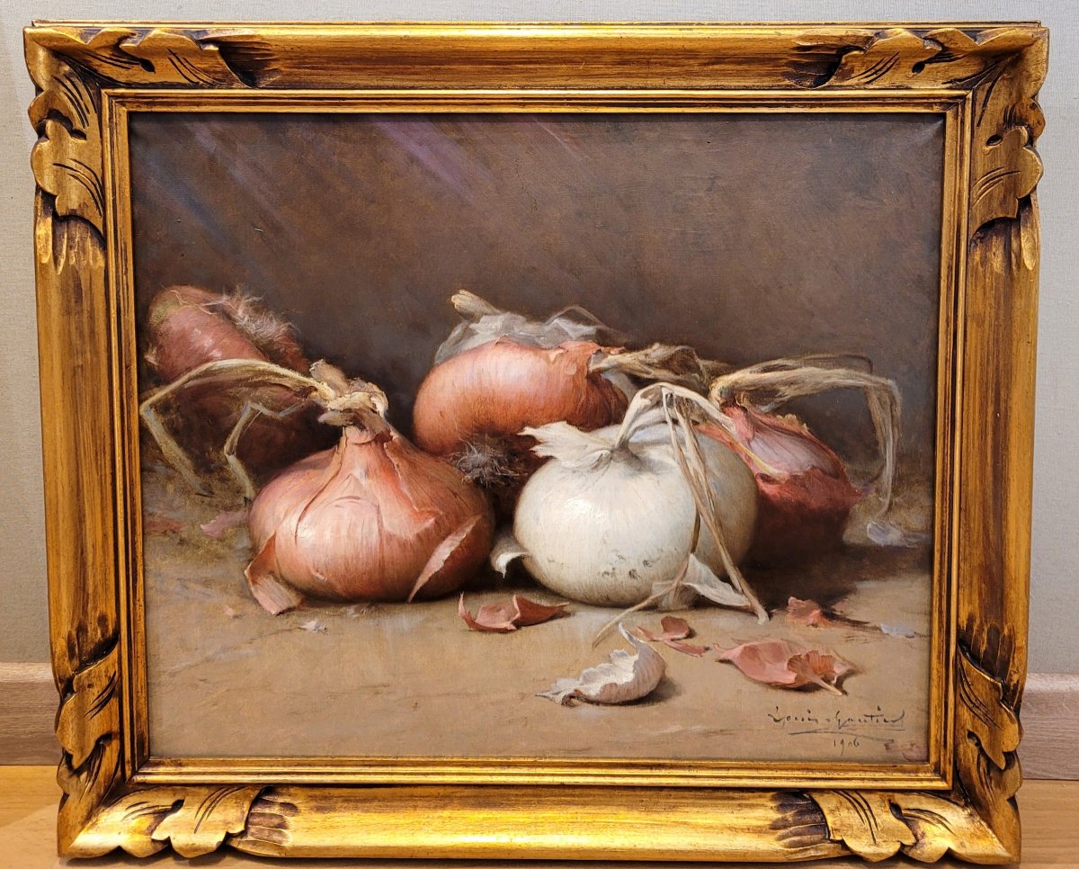 Louis GAUTIER (1855-1947) Les oignons de Saint-Cannat -photo-2