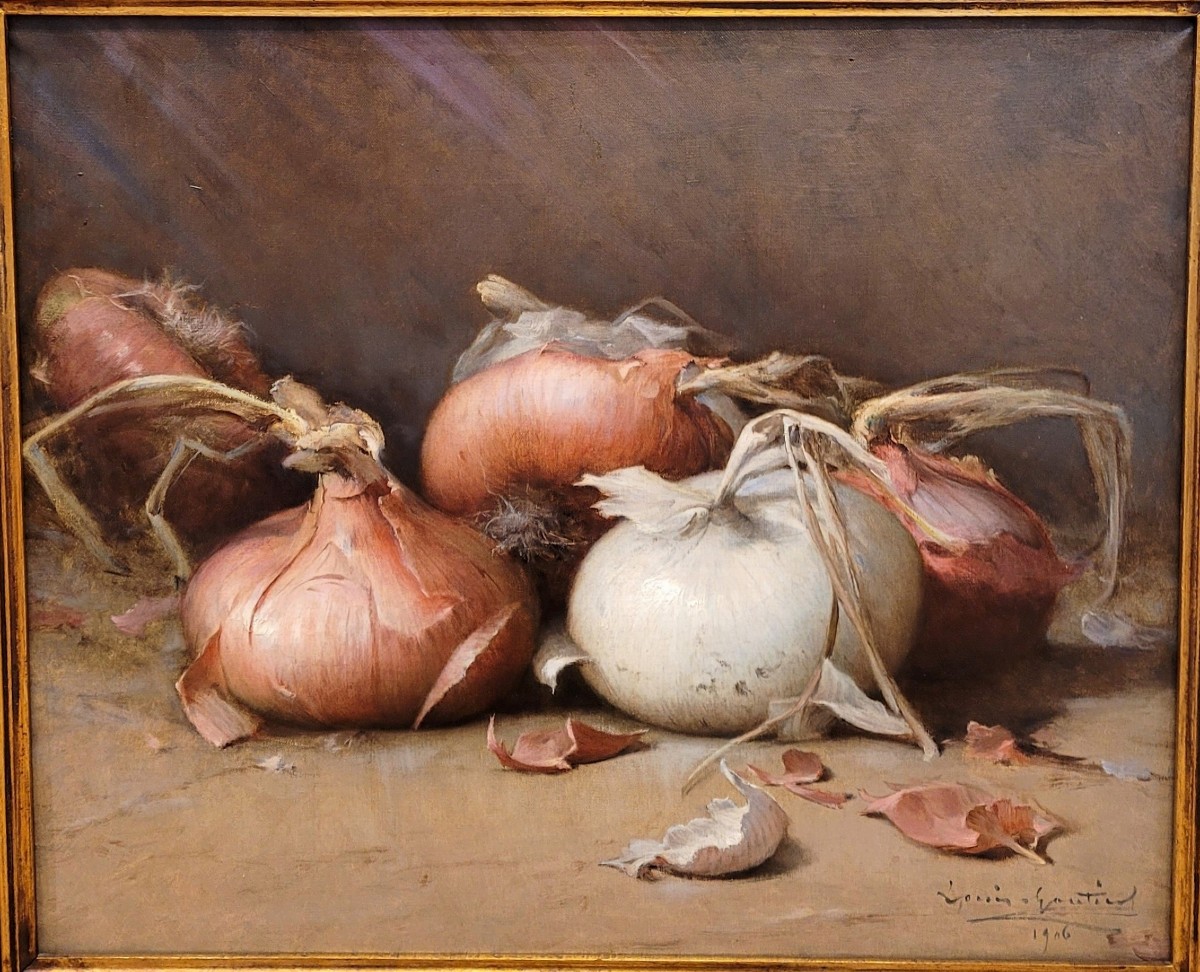 Louis GAUTIER (1855-1947) Les oignons de Saint-Cannat 