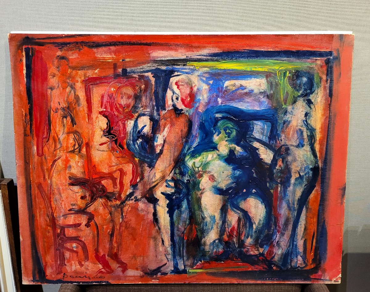 Bernard Damiano (1926-2000) The Painter's Studio-photo-2