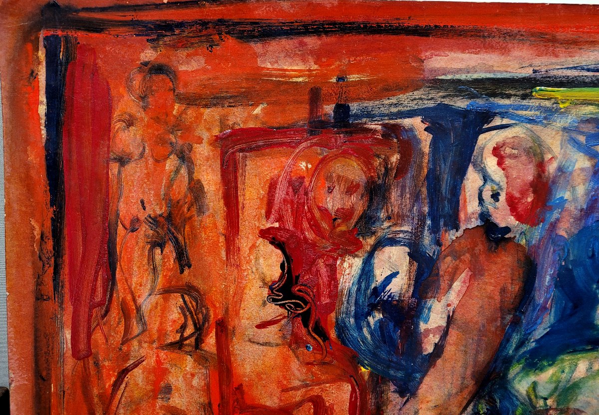 Bernard Damiano (1926-2000) The Painter's Studio-photo-4