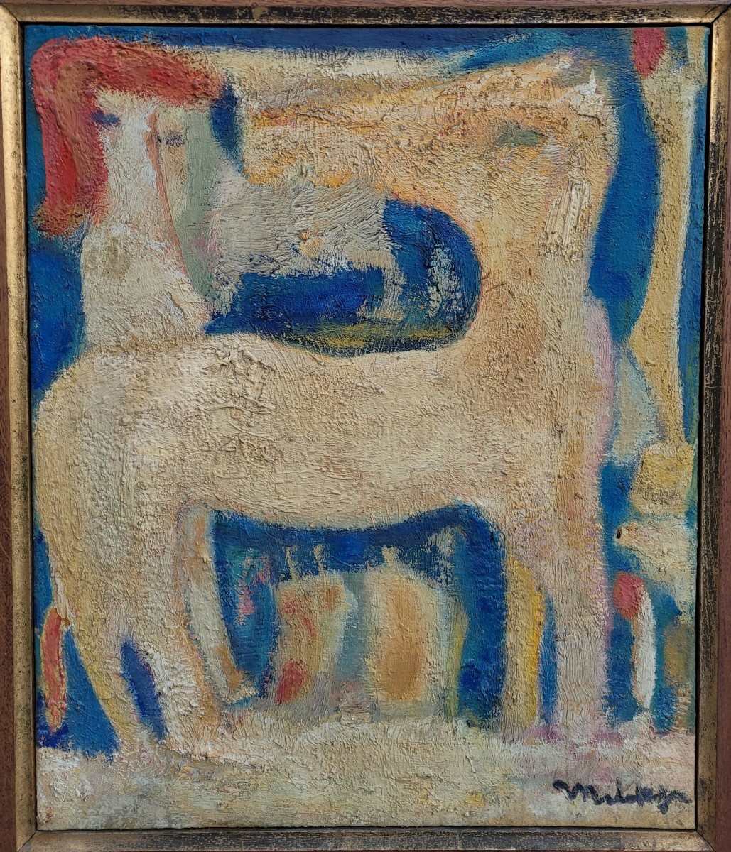 Edgar MELIK (1904-1976) Femme et cheval  