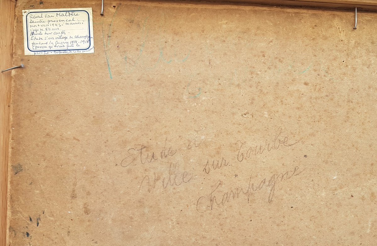 Raoul Van Maldère (1875-1947) Paysage Fauve-photo-3