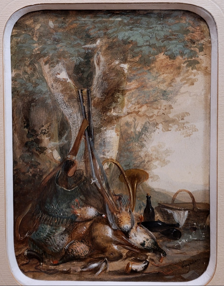 Marius Engalière (1824-1857) Hunting Trophy