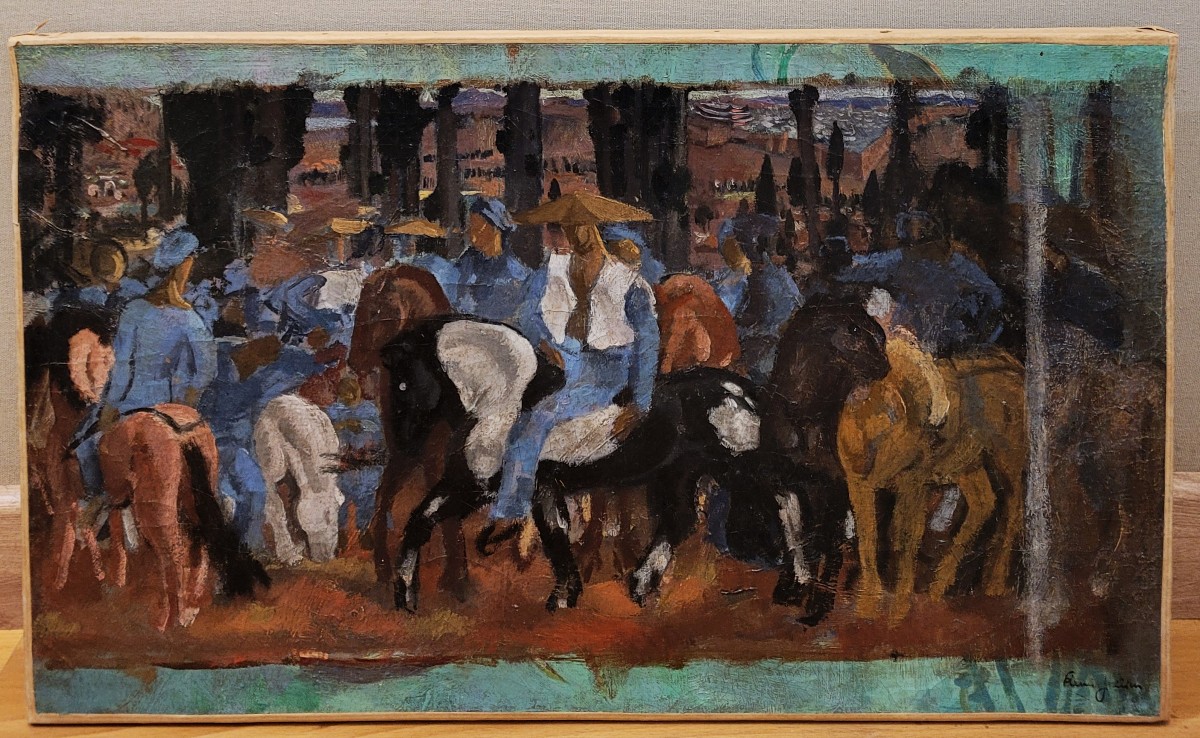 Renée JULLIEN (1903-1999) Cavaliers Indochinois 1925