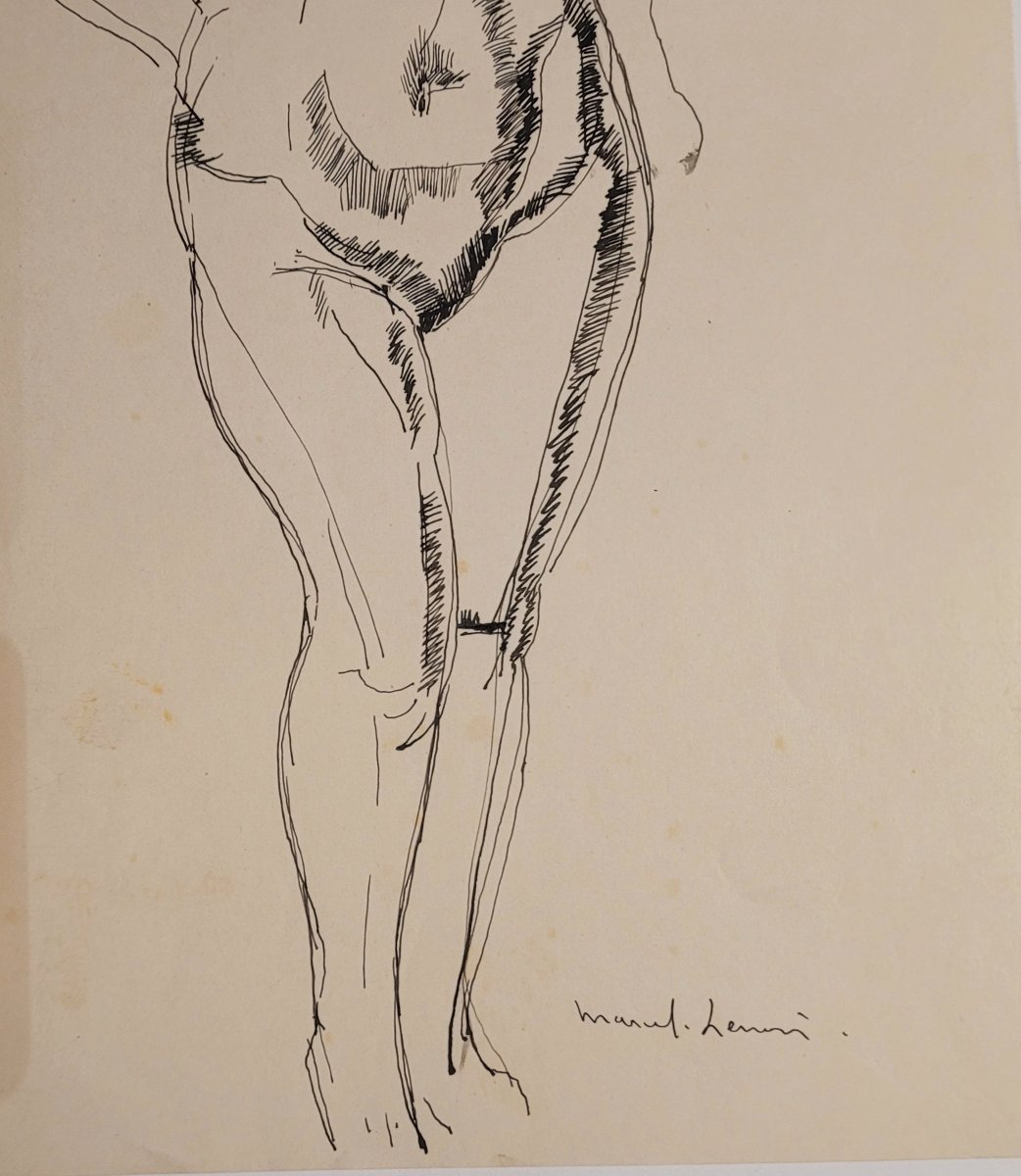 Jules Oury Dit Marcel Lenoir (1872-1931) Nude Study-photo-2