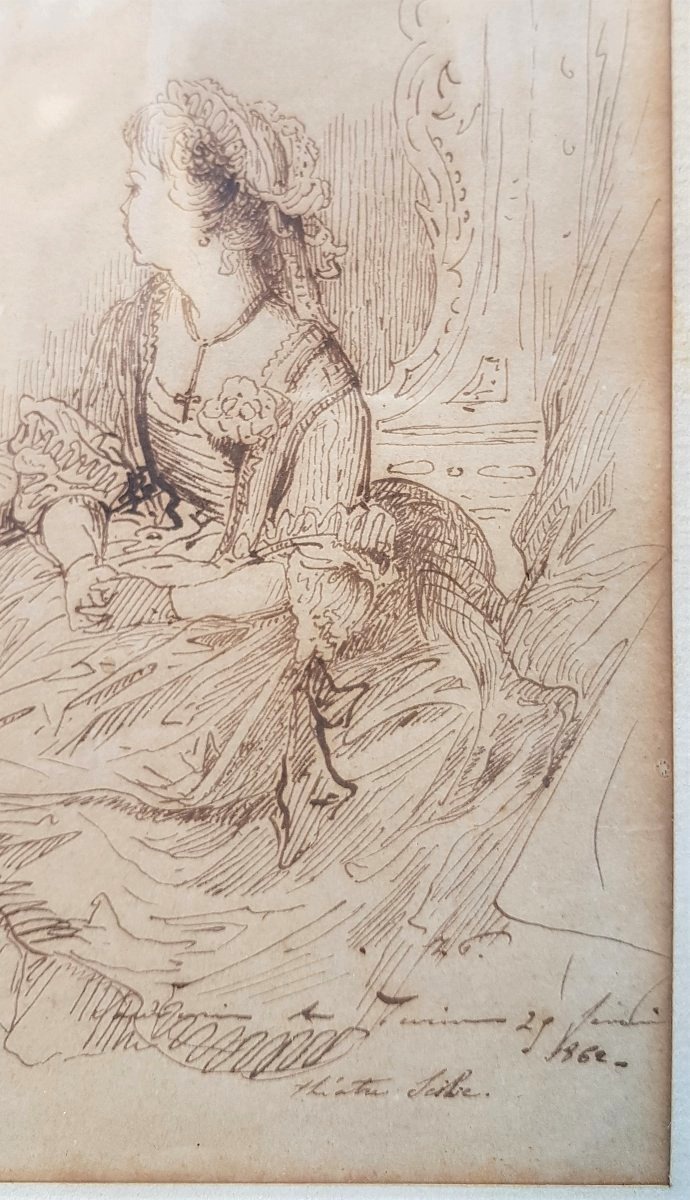 Jean-françois Portaels (1818-1895) Young Woman At The Opera In Ghent-photo-3