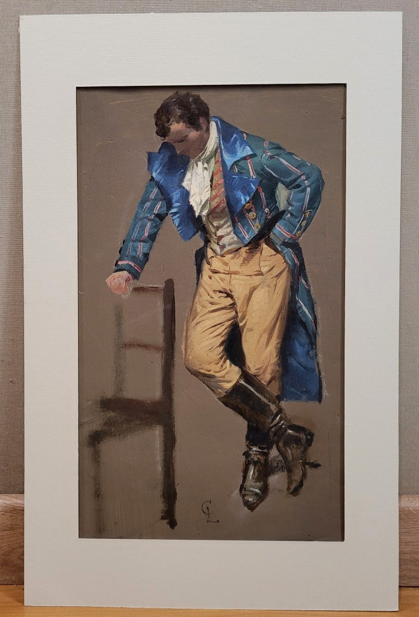 Jules Coulange-Lautrec (1861-1950) Homme à la redingote -photo-2