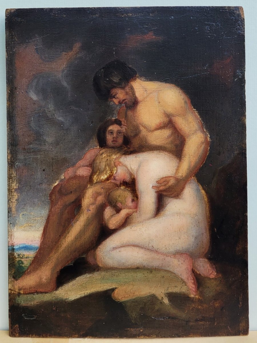  Entourage d'Antoine Etex, Caïn et sa race maudits de Dieu