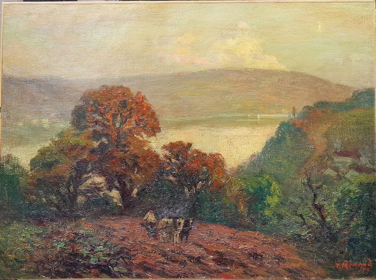 Jean Rémond (1872-1913) Brittany Landscape-photo-2