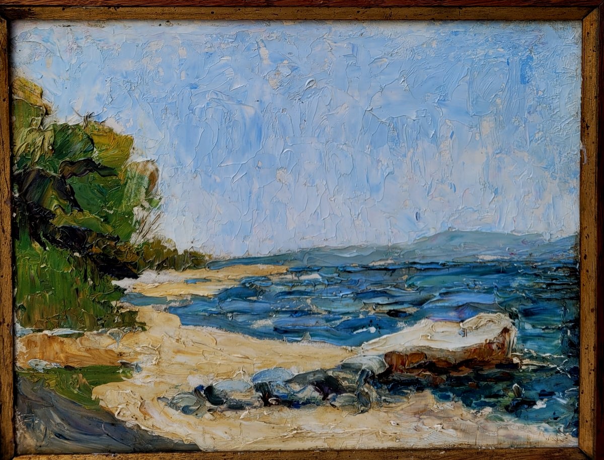 French School 1900 Seaside