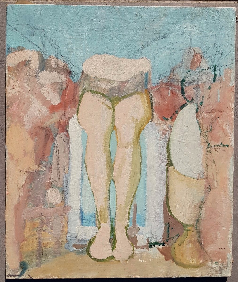 Antoine Mayo (1905-1990) Composition Surréaliste-photo-2
