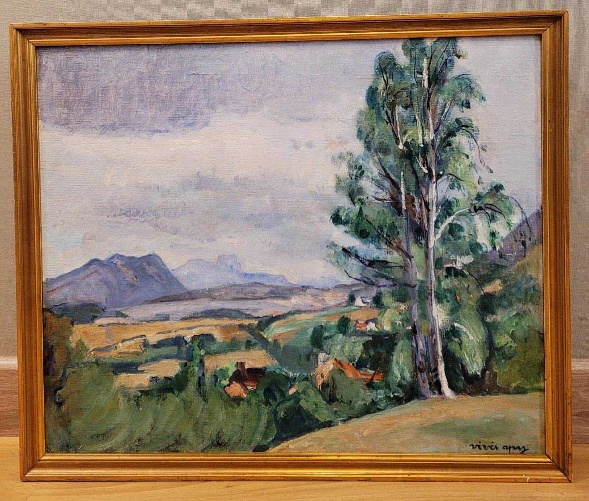 Charles Vivès-apy (1874-1937) Landscape In Provence-photo-2