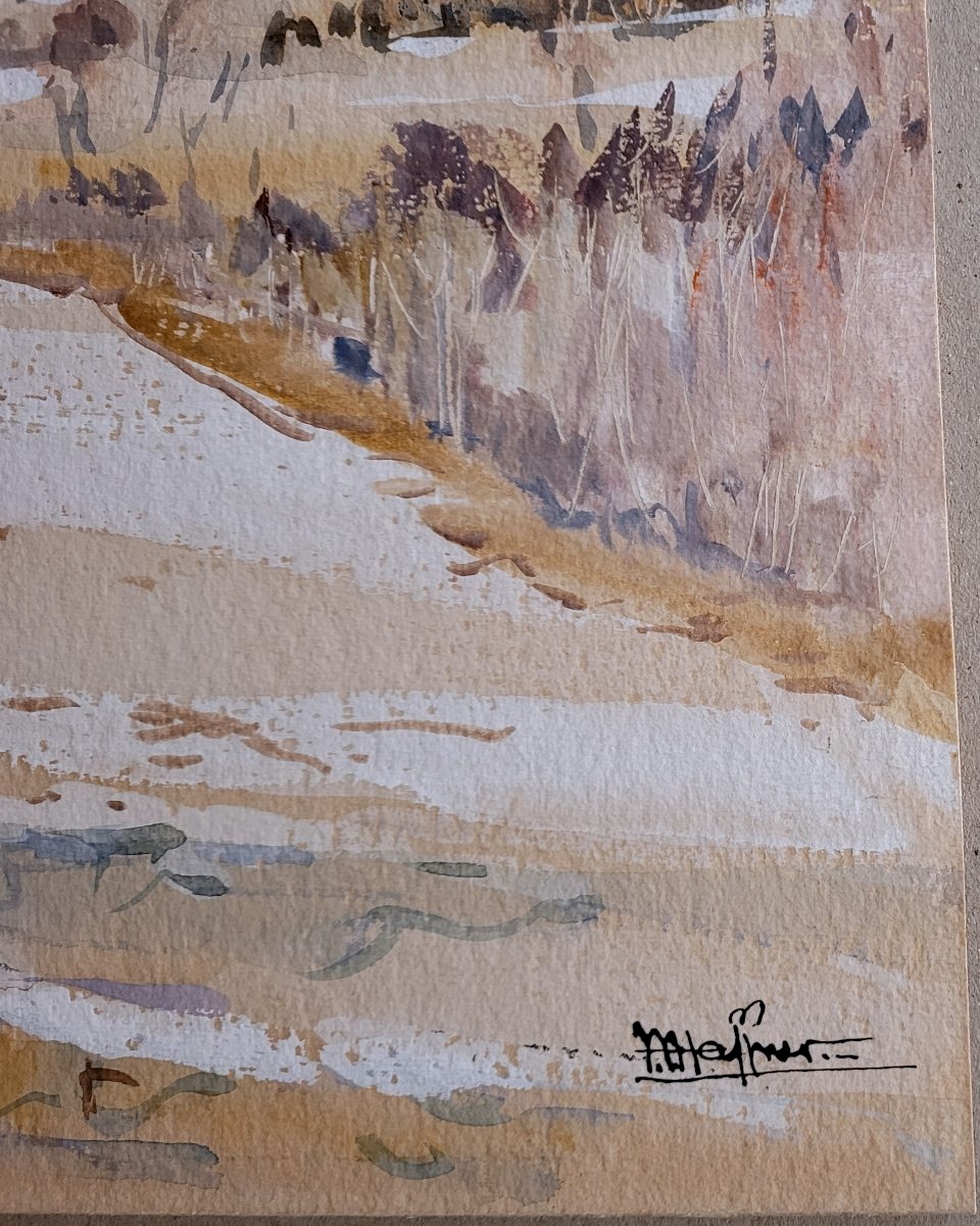Jean-jacques Haffner (1885–1961) Winter Landscape Near Bedford, Massachusetts-photo-3
