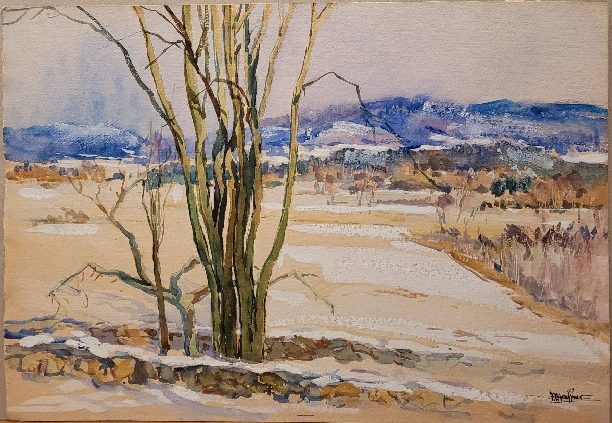 Jean-jacques Haffner (1885–1961) Winter Landscape Near Bedford, Massachusetts