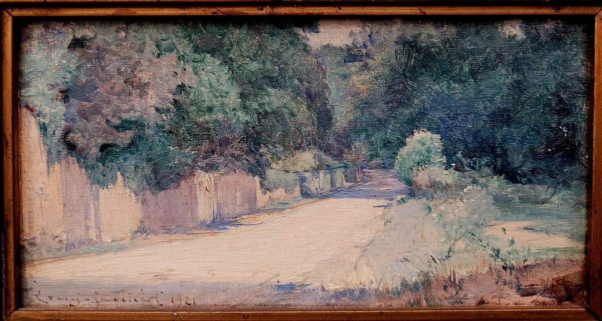 Louis Gautier (1855-1947) La route de Valabre vers Aix en Provence-photo-2
