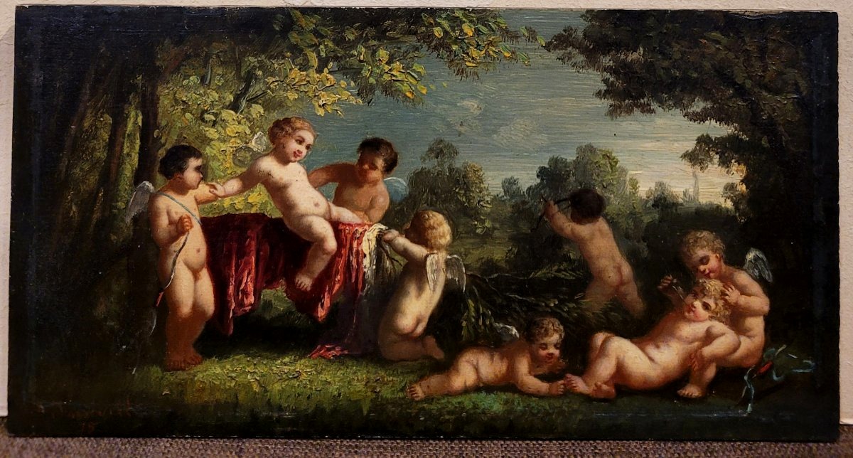 Eliza JOINVILLE (XIXe) Jeux d'enfants