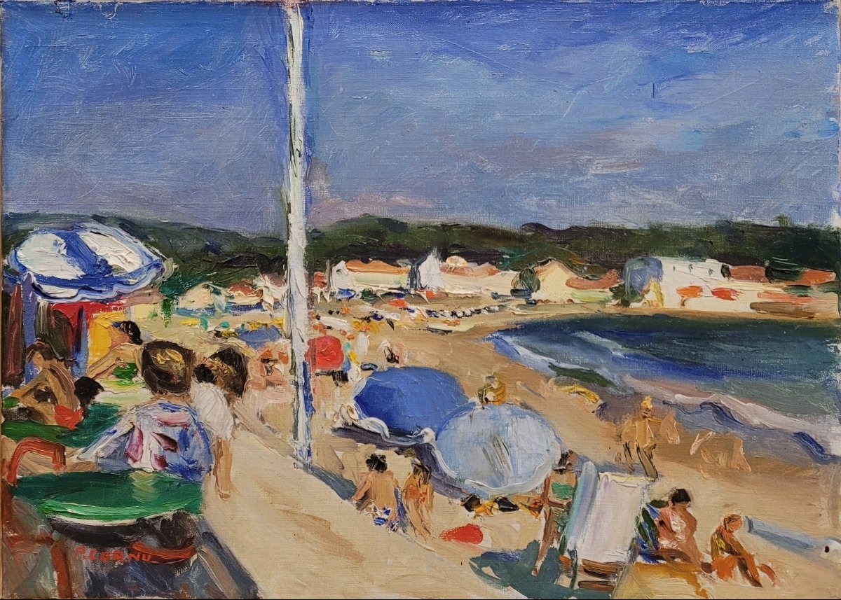 Pierre Cornu (1895–1996)  Les Sablettes Beach