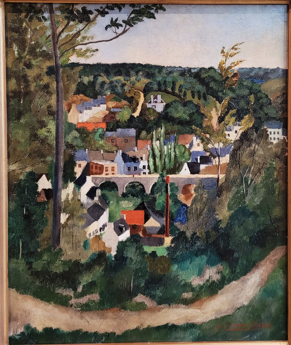 Pierre-eugène Clairin (1897–1980) Landscape In Brittany