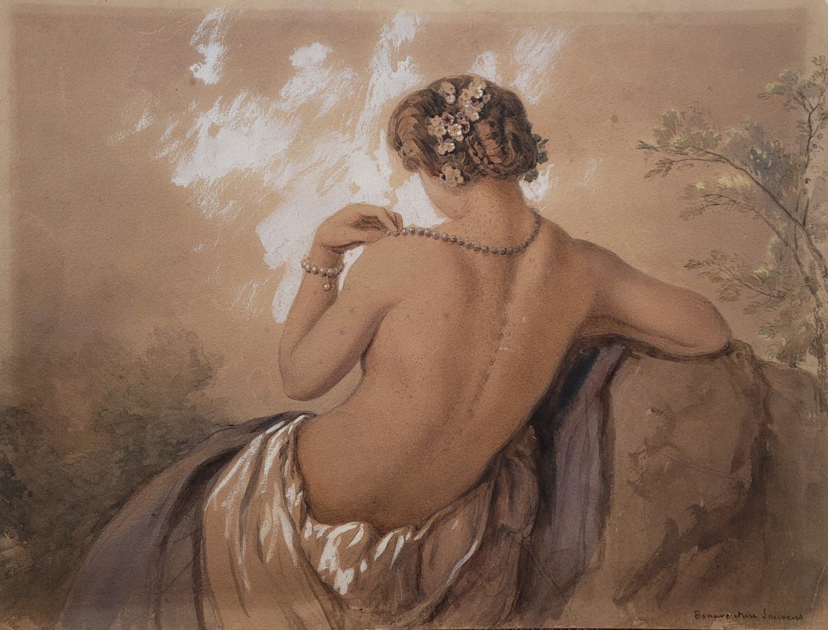 Joseph Bonaventure Laurens (1801–1890) Nude From Behind