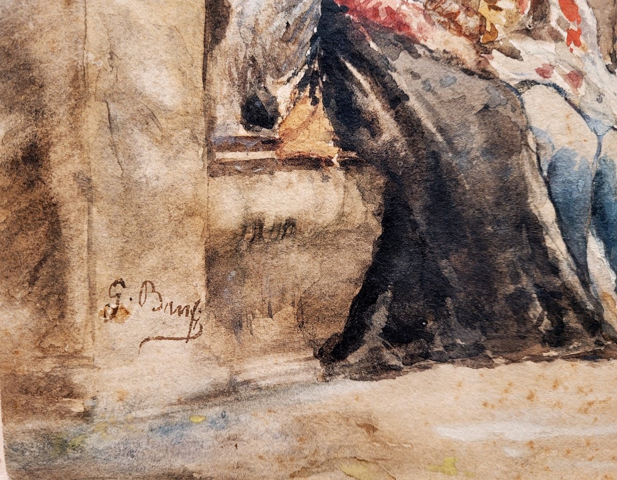Gioacchino Banfi (1851–1885) Lovers In The Park-photo-3