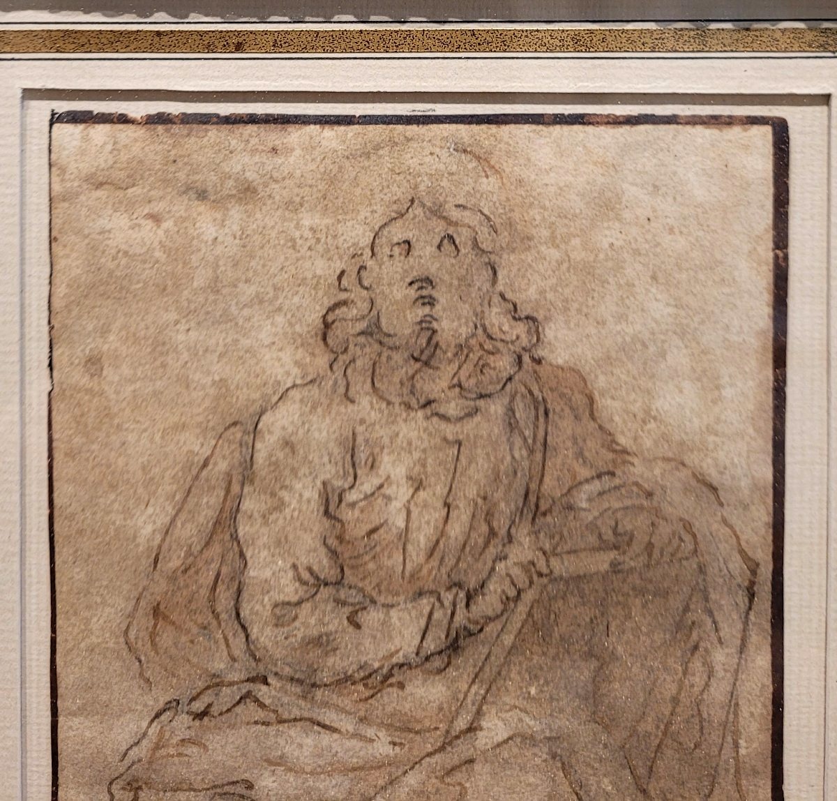 Italian School, 17th Century: Study Of Evangelist-photo-3