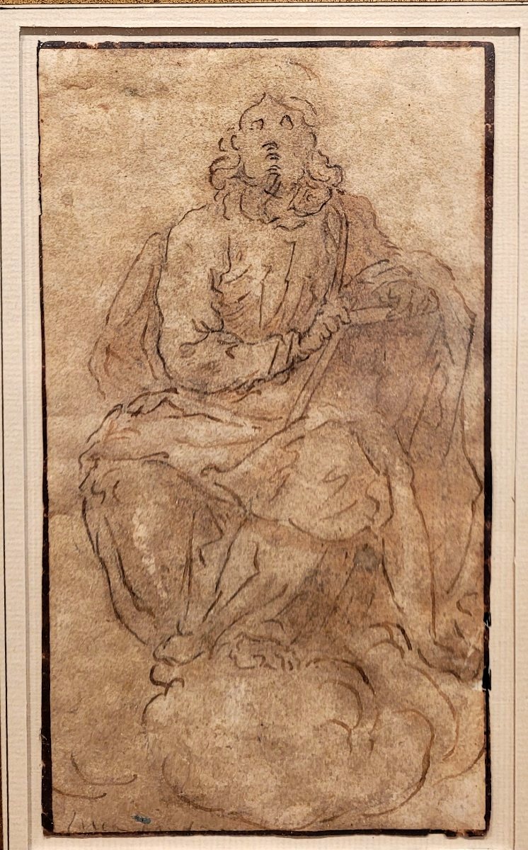 Italian School, 17th Century: Study Of Evangelist