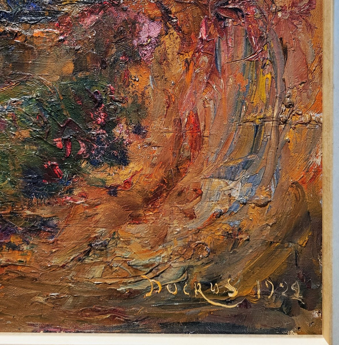 Edouard DUCROS (1856-1936) Soleil couchant sur la côte  -photo-3