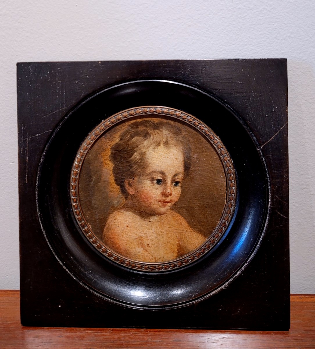 Ecole française XVIIIe  Portrait d'enfant-photo-2