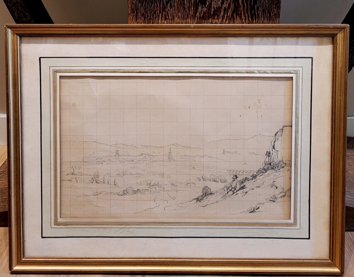 Ferdinand Raibaud (1811-1885) Vue d'Aix en Provence-photo-5
