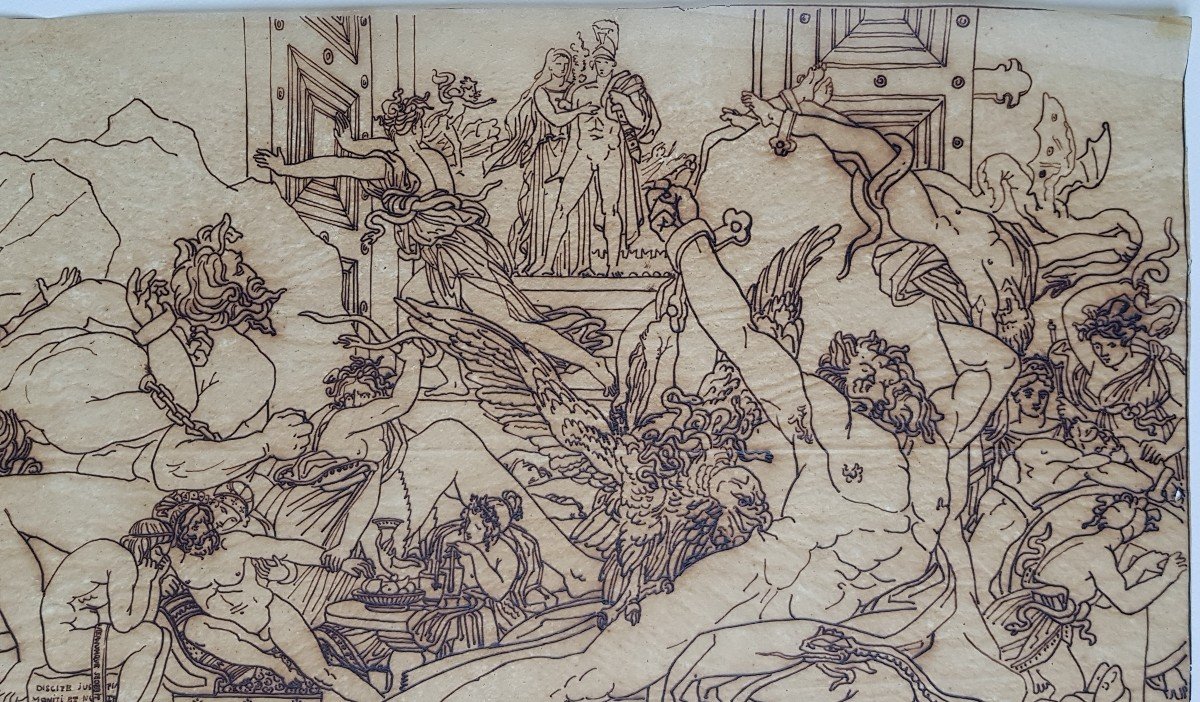 Workshop Of Anne Louis Girodet Drawing For The Eneïde-photo-2