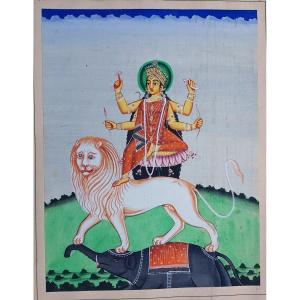 Indian School 19th Hindu Goddess