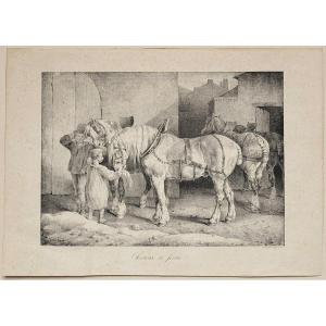 Théodore Gericault (1791-1824) Farm Horses