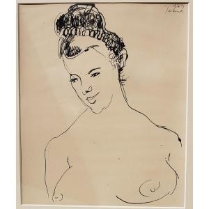 Francis Tailleux (1913-1981) Femme en buste