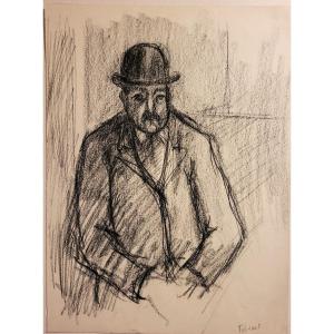 Pierre TAL COAT (1905-1985)  Homme au chapeau