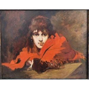 Alice Michel Autoportrait pr&eacute;sum&eacute; 1900