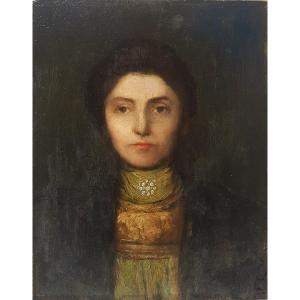 Symbolist School 1896 Portrait Of A Woman